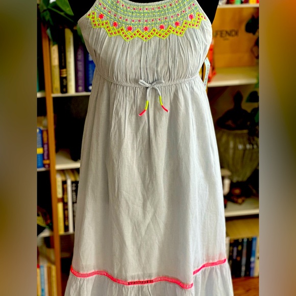 Large Blue Chambray Cat & Jack Maxi Dress - Picture 3 of 3